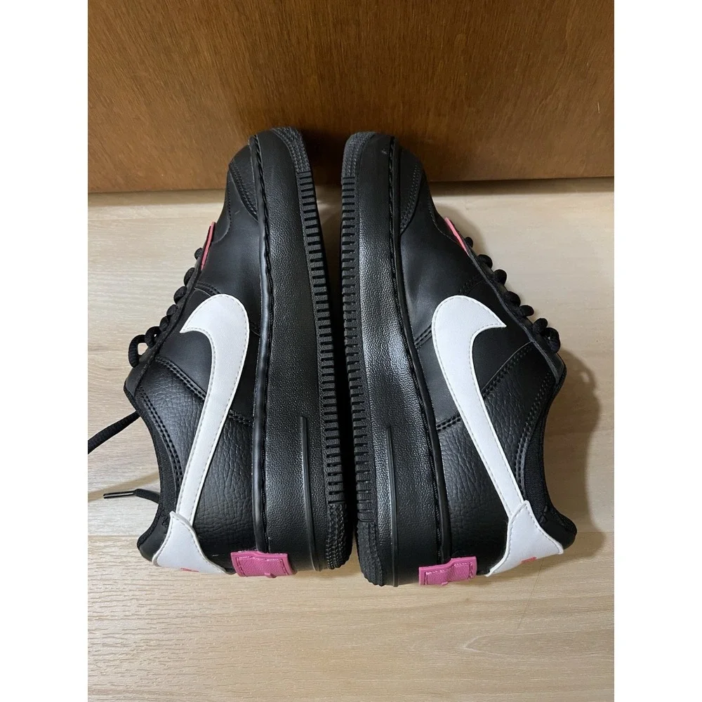 EUC Nike Air Force 1 Shadow‎ Women Size 6.5 Black Pink Patches Casual CU4743-001